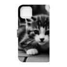 cat-parkのこんにちは Book-Style Smartphone Case :back