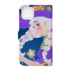 masumi520の魔法使いの女の子 Book-Style Smartphone Case :back