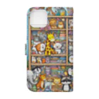 Lock-onのアニマルクローゼット05 Book-Style Smartphone Case :back