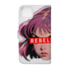 REBELLIONのREBELLION MAKI eyes 手帳型スマホケースの裏面