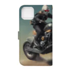 Yamapの仮面のバイク乗り Book-Style Smartphone Case :back