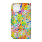 color me color worldのirodori Book-Style Smartphone Case :back