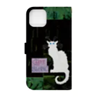 PALA's SHOP　cool、シュール、古風、和風、のCHAT BLANCー０Q９ Book-Style Smartphone Case :back