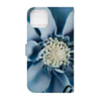 Blue @ Walkerの可愛い花 Book-Style Smartphone Case :back