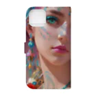 💖宇宙整体♪🌈♪こころからだチャンネル♪💖のhealing mermaid REINA Book-Style Smartphone Case :back