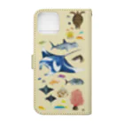 uminomadoの八重山の海の中 iPhone14 Book-Style Smartphone Case :back