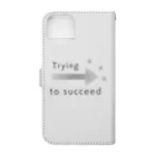 HanaeのTrying to succeed　 Book-Style Smartphone Case :back