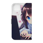 hide-のかわちいゲーム実況者 Book-Style Smartphone Case :back