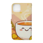 chapinnuのイチョウと紅茶シリーズ② Book-Style Smartphone Case :back