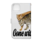 もっち（mocchi）の猫と共に去りぬ Book-Style Smartphone Case :back