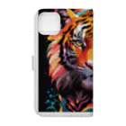 LEONのVivid-TigerⅡ（ビビッド・タイガーⅡ） Book-Style Smartphone Case :back