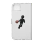Fatmanのピクトグラム バスケットボール Book-Style Smartphone Case :back