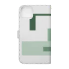 アリーヴェデルチャンネルSHOPのCYBER WINDOW GRN Book-Style Smartphone Case :back