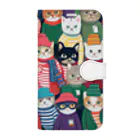 じょじお（猫大好きおじさん）の猫の大群 Book-Style Smartphone Case