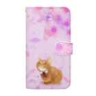 アトリエ『猫虹彩パレット』🐈🌈🎨のかもみーるとれおんくん Book-Style Smartphone Case