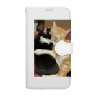 suzuneko_23のいつも一緒💖🐈🐈‍⬛ Book-Style Smartphone Case