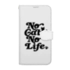 おもしろいTシャツ屋さんのNO CAT NO LIFE ノーキャットノーライフ 猫好き 愛猫家 猫 CAT NEKO にゃん ネコ Book-Style Smartphone Case