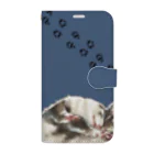 卯月まめのもふもふイラスト屋さんの【No.15】I LOVE FERRET Book-Style Smartphone Case