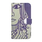 エド・ワード【江戸鉾の愛殿原】。の紫の鏡 Book-Style Smartphone Case