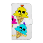 Future Starry Skyのソフトクリーム🍦 Book-Style Smartphone Case