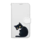 花猫の黒猫さん Book-Style Smartphone Case