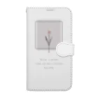 rilybiiのMix Berry Milk Tea , Cherry Blossoms TULIP . Book-Style Smartphone Case