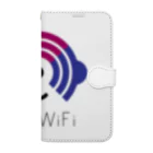 Free-WiFiのFree WiFi ロゴ グッズ（薄地） 手帳型スマホケース