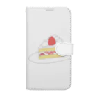 ぷぷのショートケーキ 手帳型スマホケース