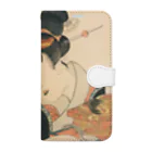 寿めでたや(ukiyoe)の浮世風俗美女競 酒韻美和蘭茶神清如竹 Book-Style Smartphone Case