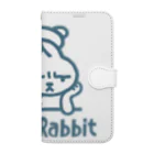 SU-KUのSlump Rabbit 手帳型スマホケース