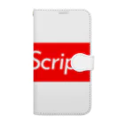 engineer-styleのTypeScript ボックスロゴ (赤) 手帳型スマホケース