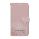 crystal-koaraのふわふわシマエナガ♥【Sakura】 Book-Style Smartphone Case