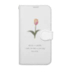 rilybiiのSakura Peach Tulip . 手帳型スマホケース