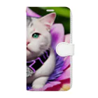 spaceinudogのflowernekocat15 Book-Style Smartphone Case