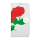 Lily bird（リリーバード）の深紅の薔薇① Book-Style Smartphone Case