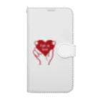 t-shirts-cafeのFall in love Book-Style Smartphone Case