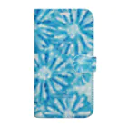 hal+ Harumi Niwanoのblue flower Book-Style Smartphone Case