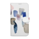 c5watercolorの水彩ペイント・くすみ系ニュアンスカラー Book-Style Smartphone Case