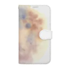 c5watercolorの水彩ペイント・月の裏側 Book-Style Smartphone Case