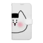 NyamiNyamiのまえがみぱっつんねこ 手帳型スマホケース