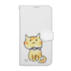 保護ねこカフェ もりねこのえびぞう Book-Style Smartphone Case