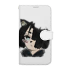 みつまめこshopの猫耳少女 Book-Style Smartphone Case