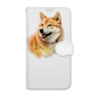 デジタルキャンバスの"シバワンダー" 柴犬愛好家Tシャツ Book-Style Smartphone Case