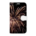 SAMURAI_JPの花火Fireworks（カラー） Book-Style Smartphone Case