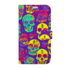 TakashiSのskull wallpaper Book-Style Smartphone Case