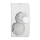 アメショーのひめちゃんの雪だるまの雪ちゃん Book-Style Smartphone Case