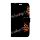 ArayashikI_Japanの炎-Blazing Fire-【手帳型スマホケース】 手帳型スマホケース