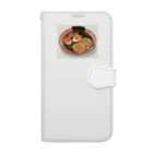 ひまわりのラーメン スマホケース Book-Style Smartphone Case