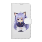 KAZAHANAのネコ耳ふぅちゃん 手帳型スマホケース