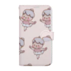 BabyBallerina🩰ONLINESHOPのベビーバレリーナ　アラベスクピンク Book-Style Smartphone Case